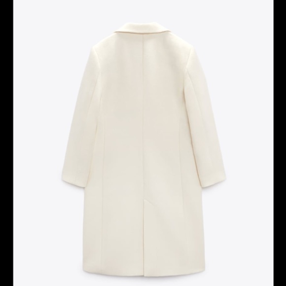 Zara Cream Pea Coat - Picture 7 of 7